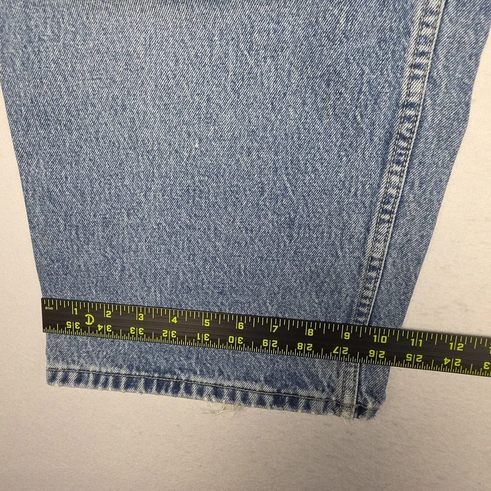Sean John Mens Jeans 40x32 Blue Baggy Retro Hip-Hop Distressed Denim Hammer Loop